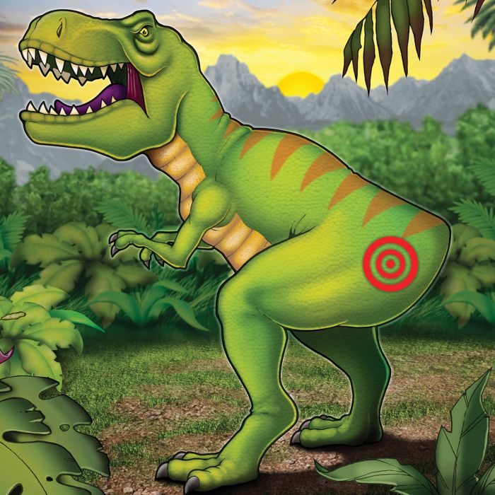 Beistle Pin The Tail On The Dinosaur Game, 18 x 21½, Multicolored,  Birthday, Children's party, Halloween, Christmas