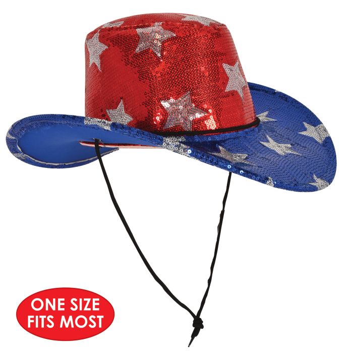 Sparkly Sequin USA Flag Baseball Hat – Adjustable Ponytail Cap, Patriotic Glitter Sun Visor