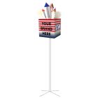 72" h x 28" w 250th Birthday BOX with FIREWORKS Pole Display