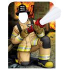 Lineman Firefighter Photo Prop