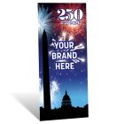 6-1/2' h x 3-1/2' w 250th Birthday Cardboard Standee