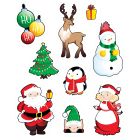 Santa & Friends Clings