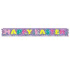 Metallic Happy Easter Fringe Banner