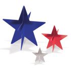 3-D Foil Star Centerpieces