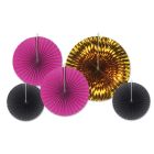 Assorted Paper & Foil Decorative Fans