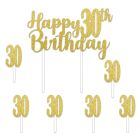 Happy "30th" Birthday Cake Topper