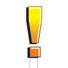 Plastic "Exclamation Mark" Yard Sign