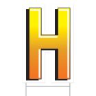 Plastic "H" Yard Sign