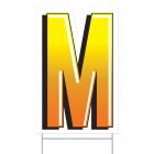 Plastic "M" Yard Sign