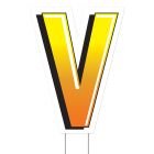 Plastic "V" Yard Sign