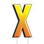 Plastic "X" Yard Sign
