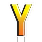 Plastic "Y" Yard Sign