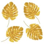 Fabric Gold Palm Leaves