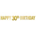 Foil Happy "30th" Birthday Streamer
