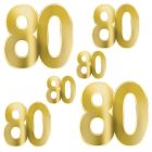 Foil "80" Birthday Cutouts
