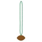 Beads w/Football Medallion