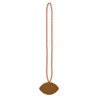 Beads w/Football Medallion