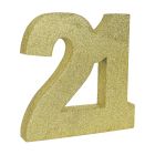 3-D Glittered "21" Centerpiece
