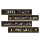 French Street Sign Cutouts