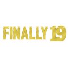 Foil Finally "19" Streamer