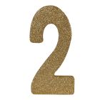 3-D Glittered "2" Centerpiece