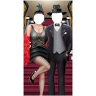 Great 20's Couple Photo Prop Stand-Up