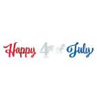 Foil Happy 4th Of July Streamer