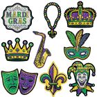 Mini Mardi Gras Cutouts