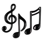 Molded Plastic Musical Notes