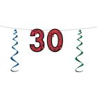 30 Glittered Streamer