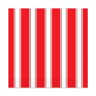 Red & White Stripes Luncheon Napkins