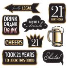 Finally 21 Photo Fun Signs