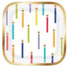 Birthday Candles Dessert Plates