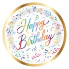 Happy Birthday Confetti Dinner Plates