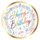 Happy Birthday Confetti Dessert Plates