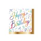 Happy Birthday Confetti Beverage Napkins