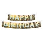 Happy Slice & Dots Birthday Banner