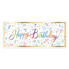 Candles & Confetti Bday Ovrszd Sgn Bnr