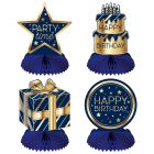 Navy & Gold Birthday Centerpieces