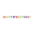 Happy "30th" Birthday Streamer