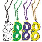 Mardi Gras Masks w/Beads