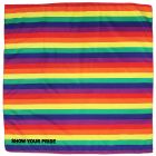  Rainbow Bandana,22"h x 22"w, 100% Polyester