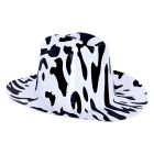 Plastic Cow Print Cowboy Hat