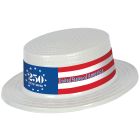White Plastic Skimmer w/Semiquin Band