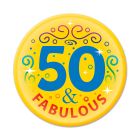 50 & Fabulous Button
