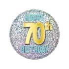70th Birthday Button
