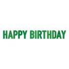 Green Foil Happy Birthday Streamer