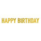 Gold Foil Happy Birthday Streamer