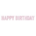 Pink Foil Happy Birthday Streamer