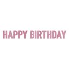 Rose Gold Foil Happy Birthday Streamer